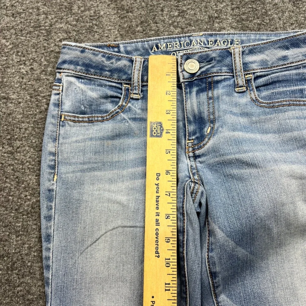 American Eagle Jeggings Womens 0 Light Blue Super Stretch Denim Skinny Jeans